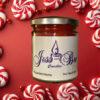 Red White Peppermint Candies Scattered Festive Background Swirls Surround Vibrant Creating Cheerful Atmosphere 331642259.jpg Copy